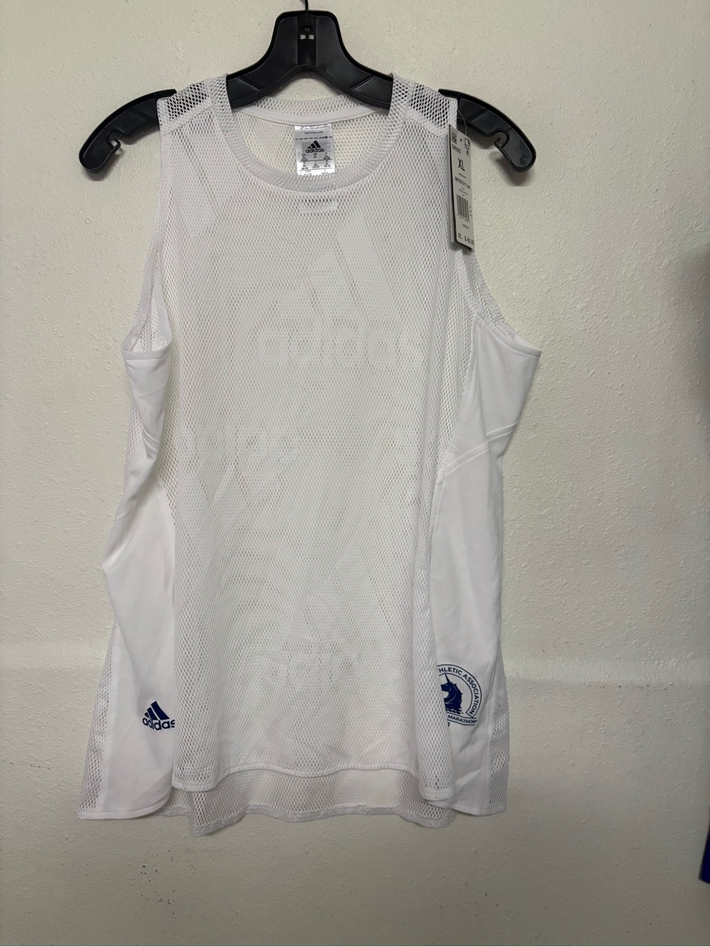 adidas Women Boston Marathon Repeat Mesh Athletic Tank GR0553